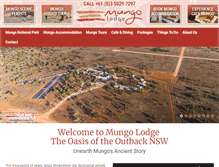 Tablet Screenshot of mungolodge.com.au